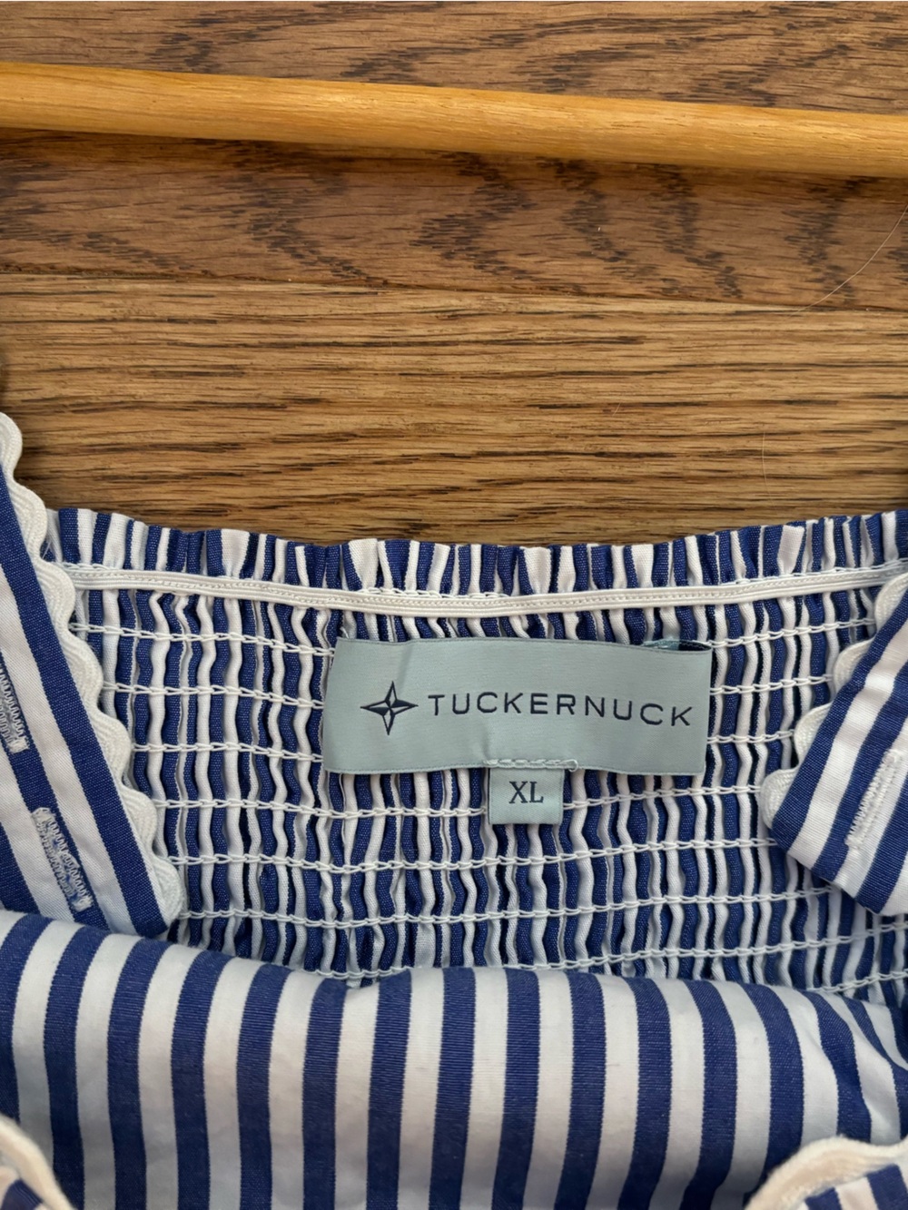 Tuckernuck Women’s Navy and White Striped Georgia Dress NWOT